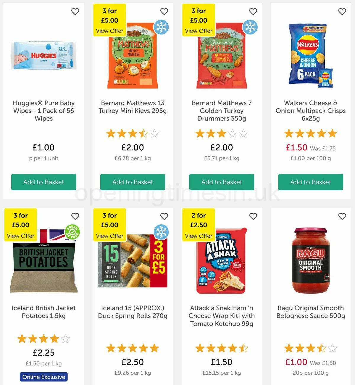 Iceland Offers from 11 November