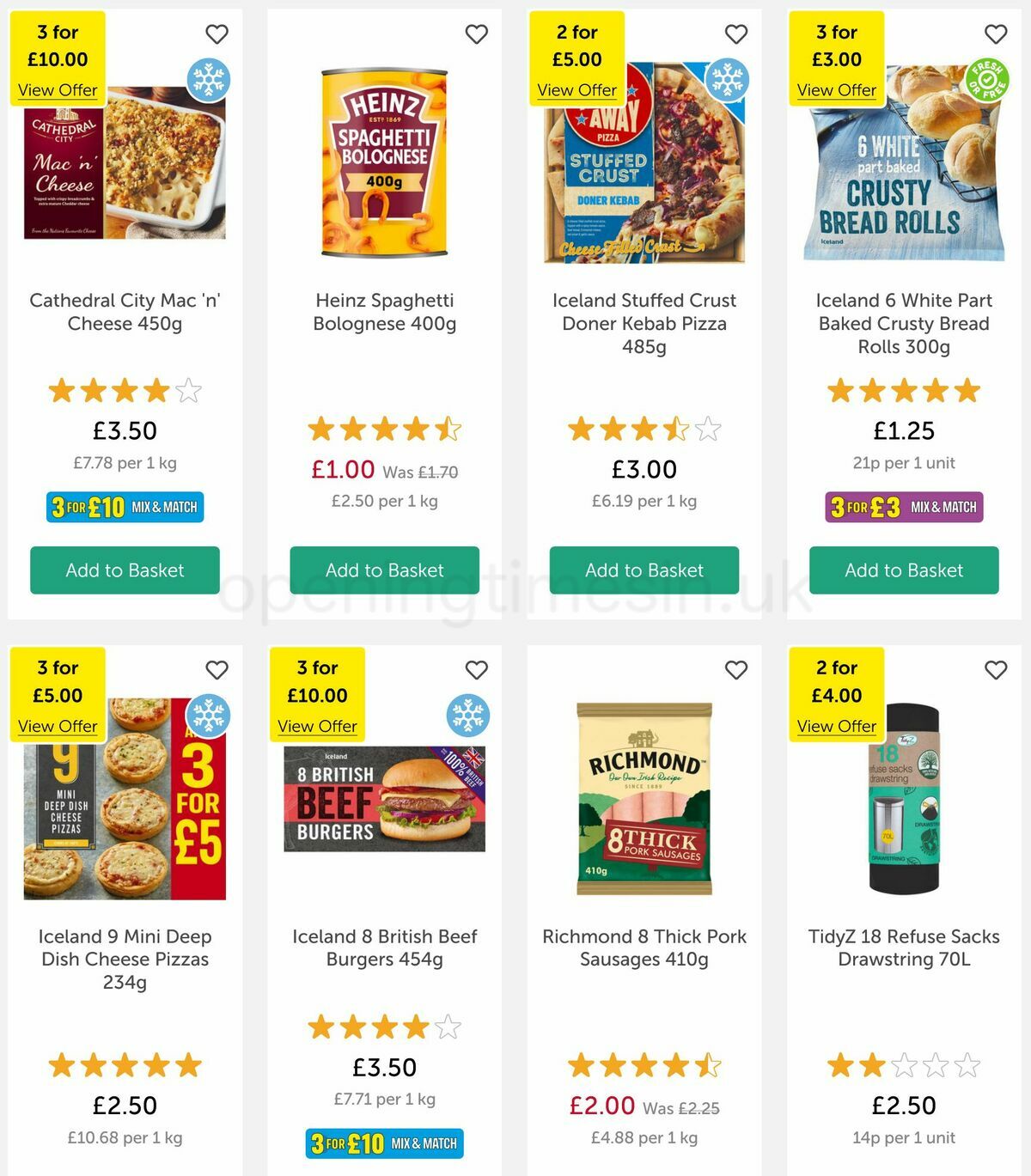 Iceland Offers from 11 November