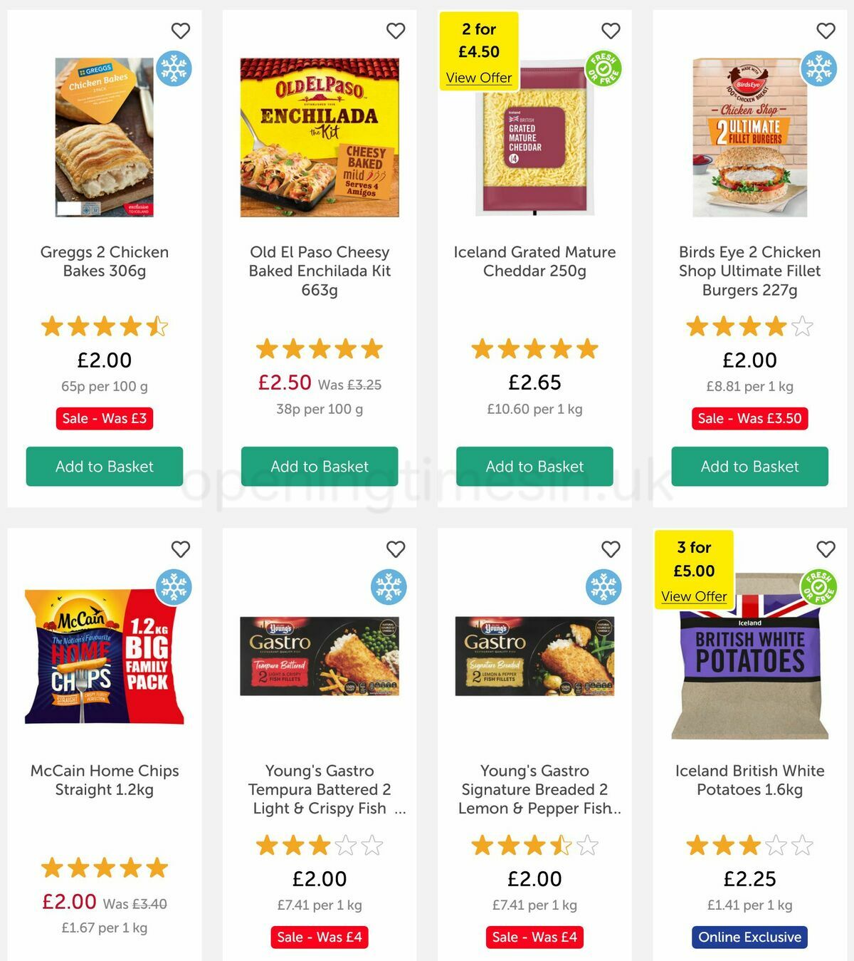 Iceland Offers from 11 November