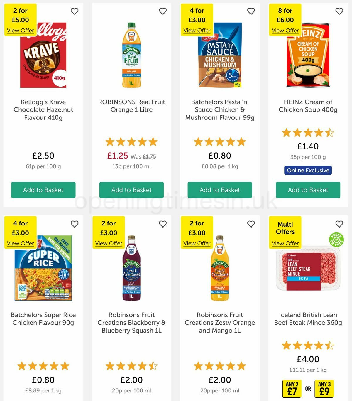 Iceland Offers from 11 November