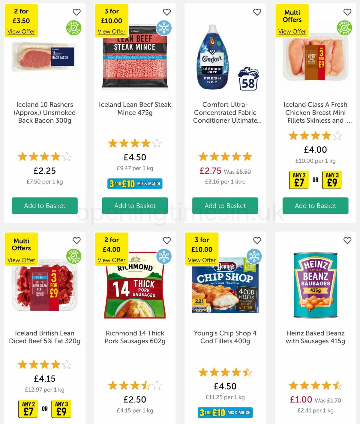 Iceland Offers from 11 November