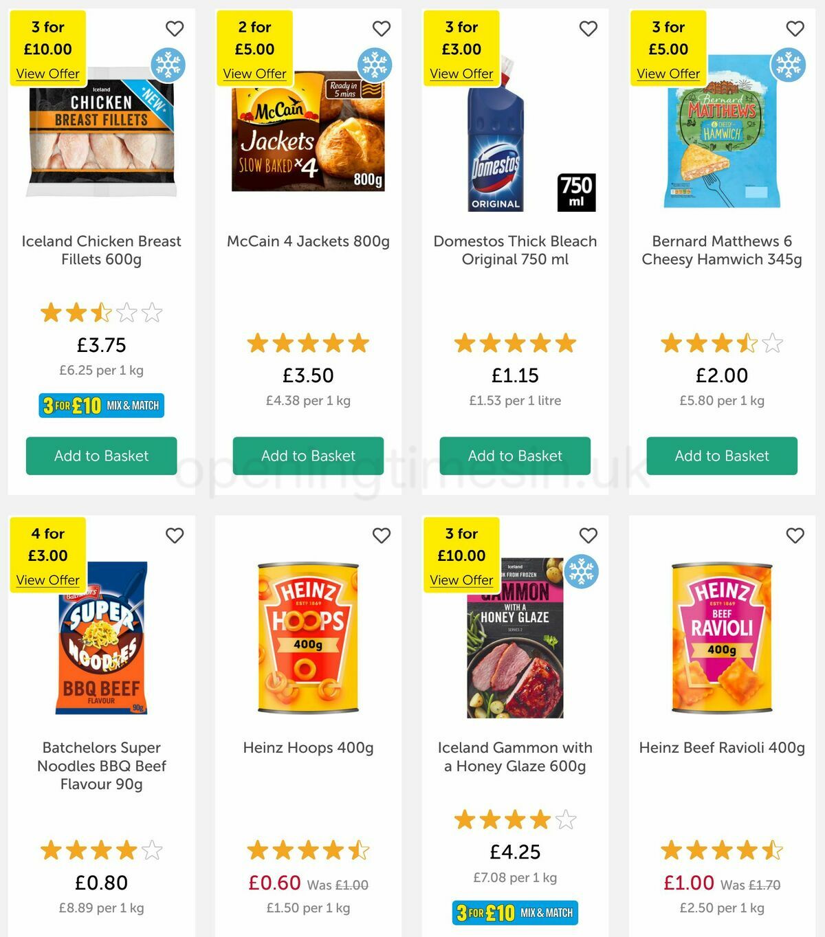 Iceland Offers from 11 November