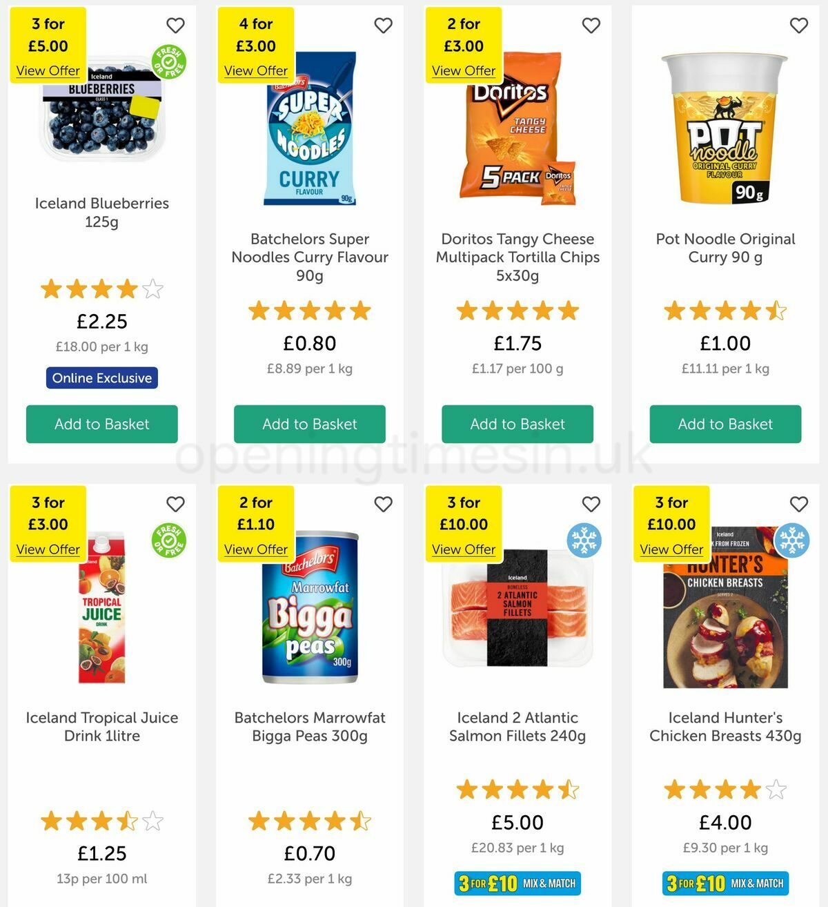 Iceland Offers from 11 November