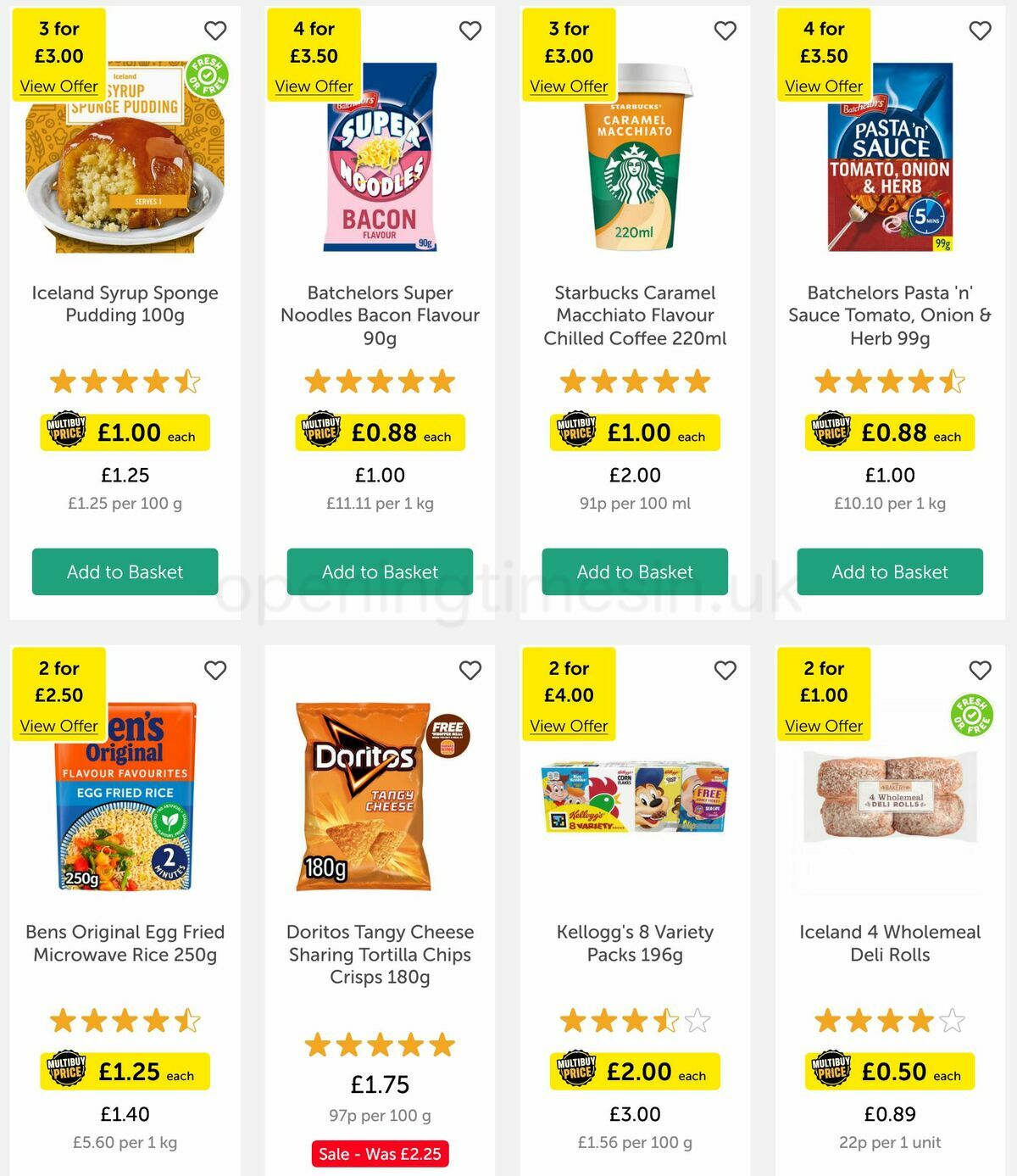 Iceland Offers from 17 March