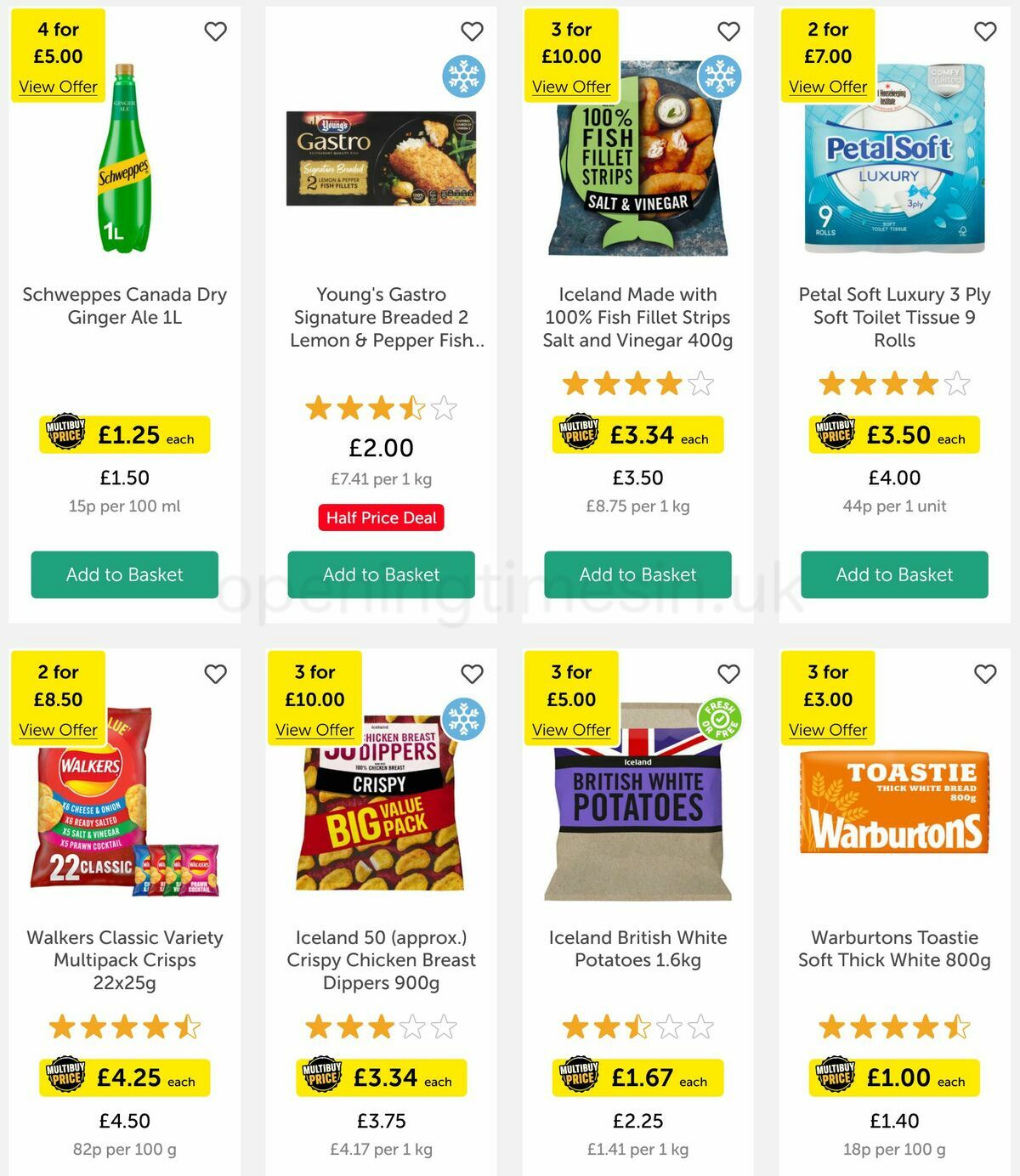 Iceland Offers from 17 March