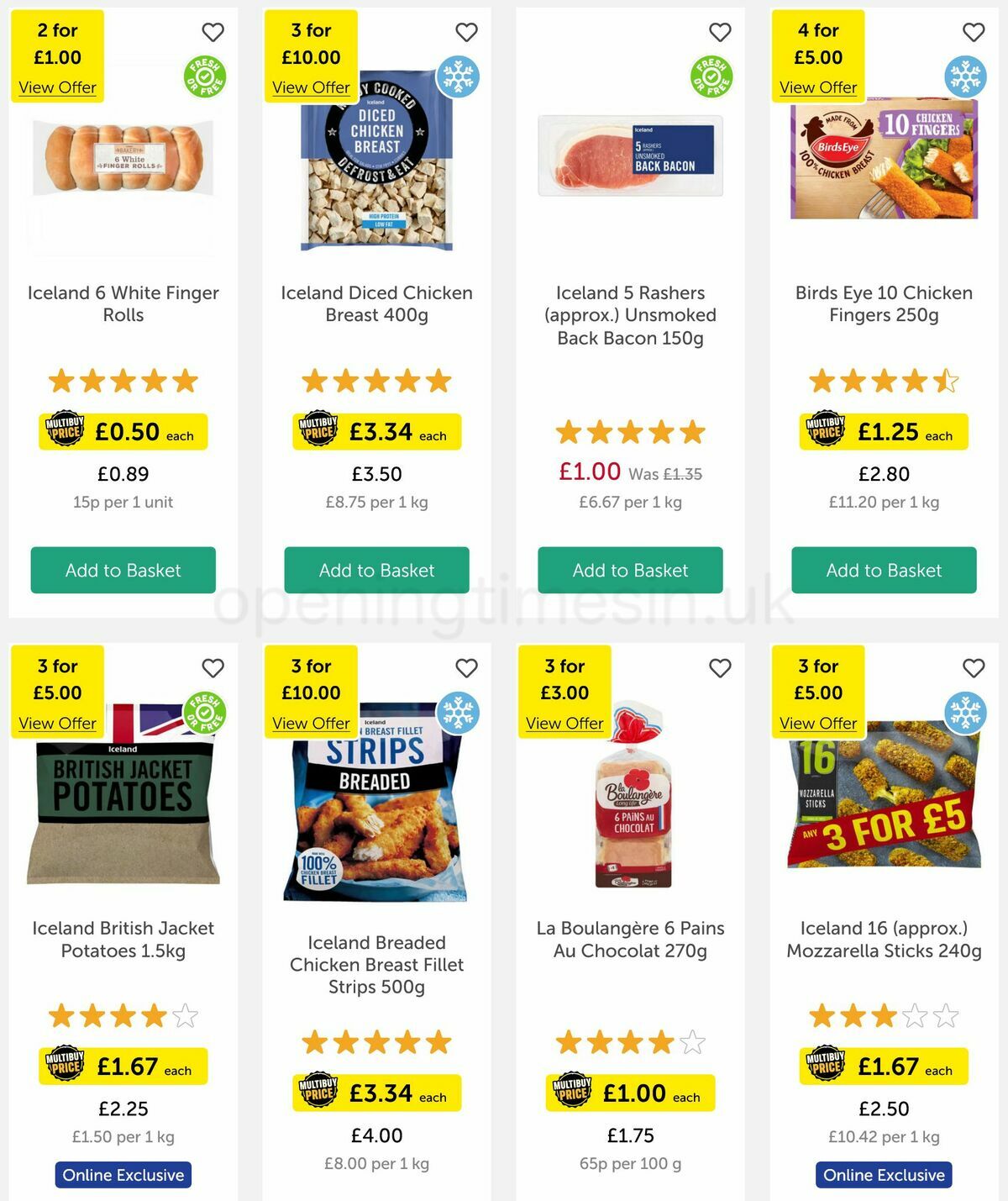 Iceland Offers from 17 March