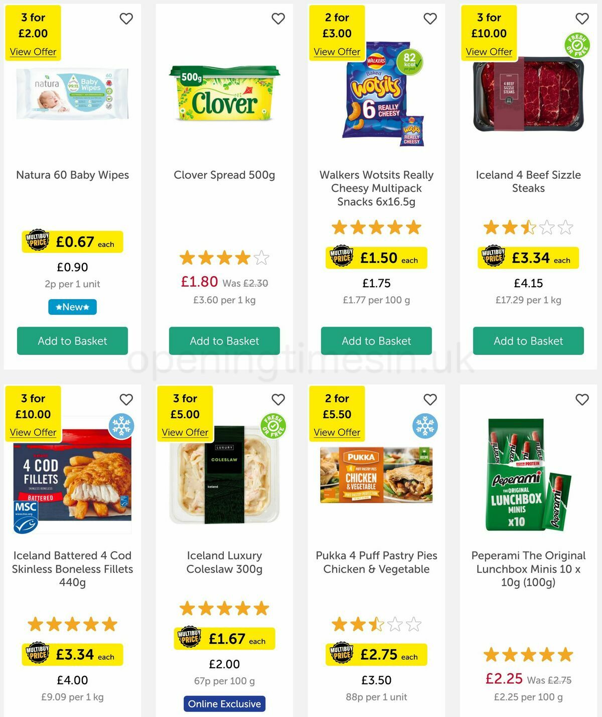 Iceland Offers from 17 March