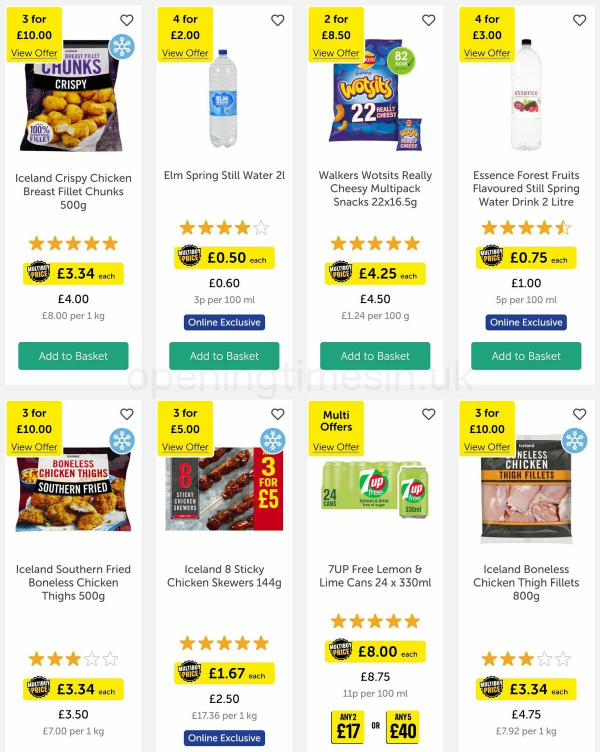 Iceland Offers from 17 March