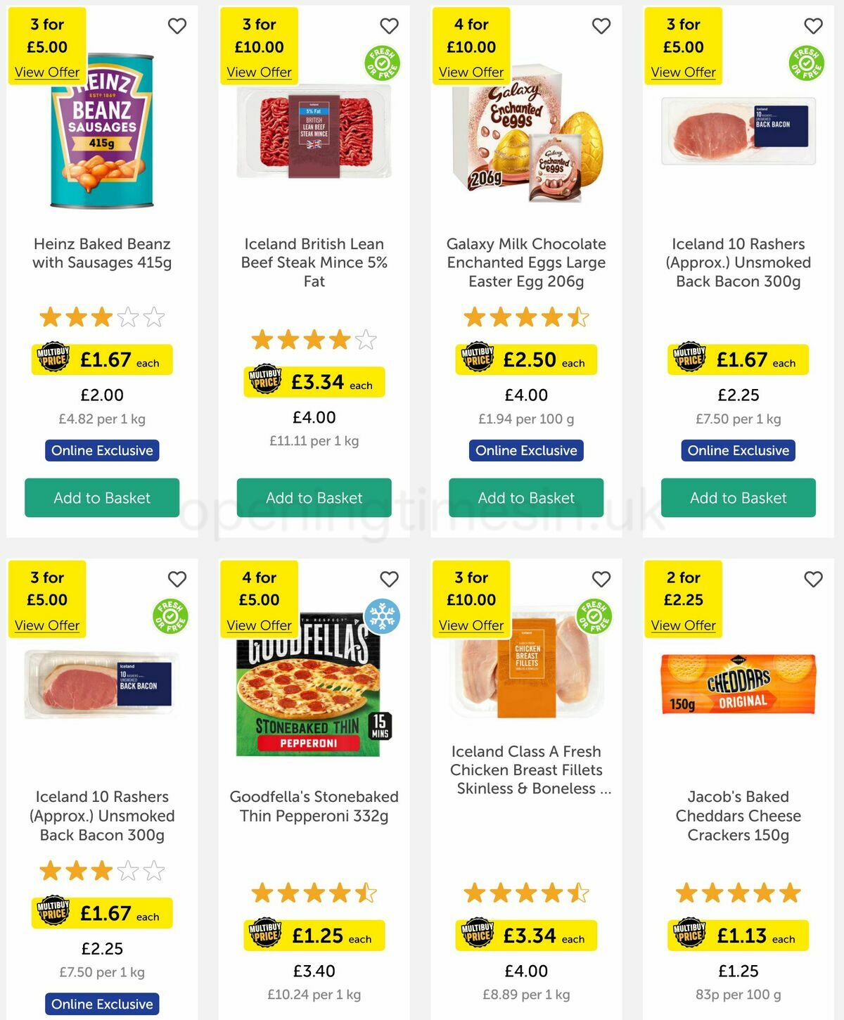 Iceland Offers from 17 March