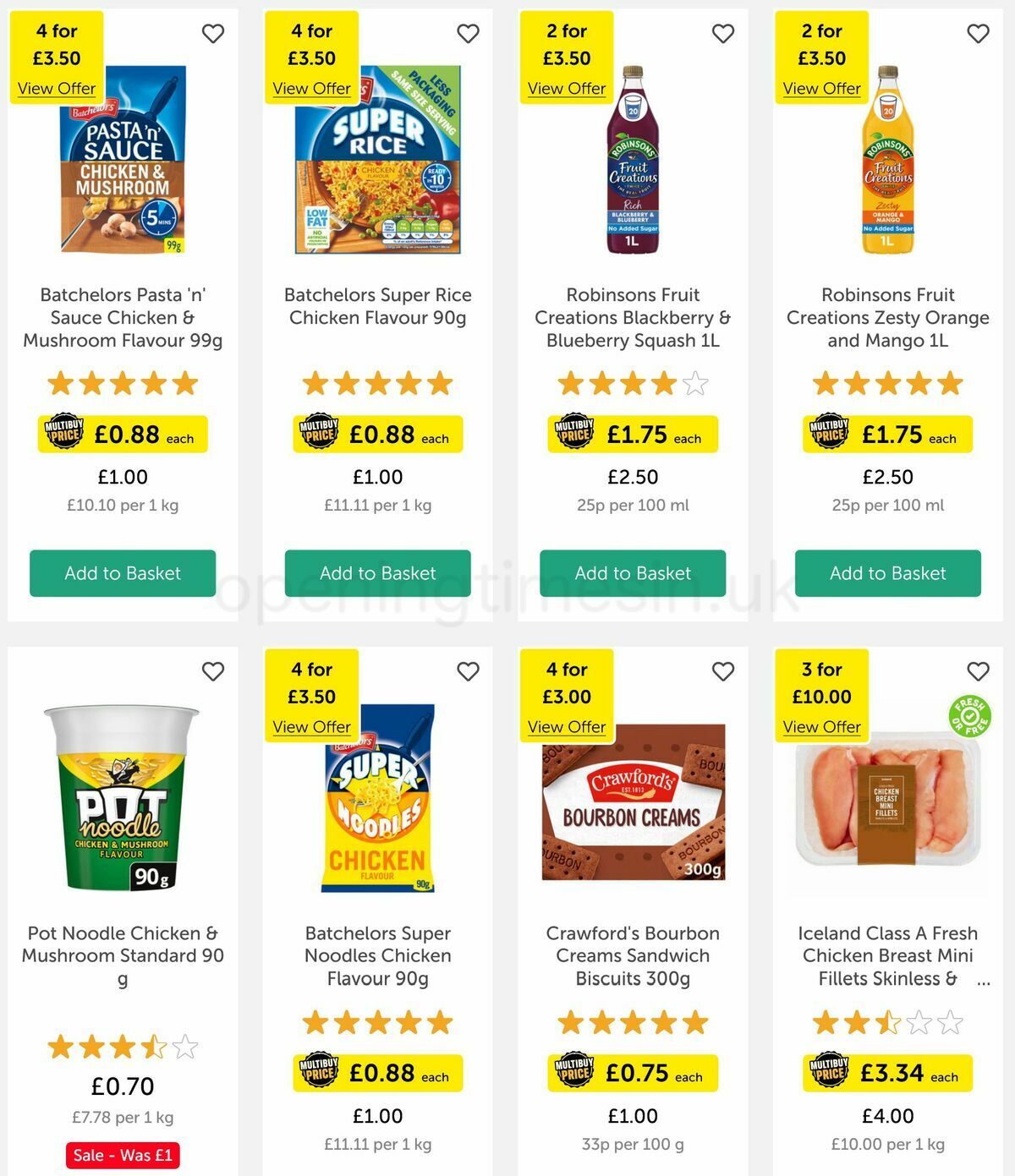 Iceland Offers from 17 March