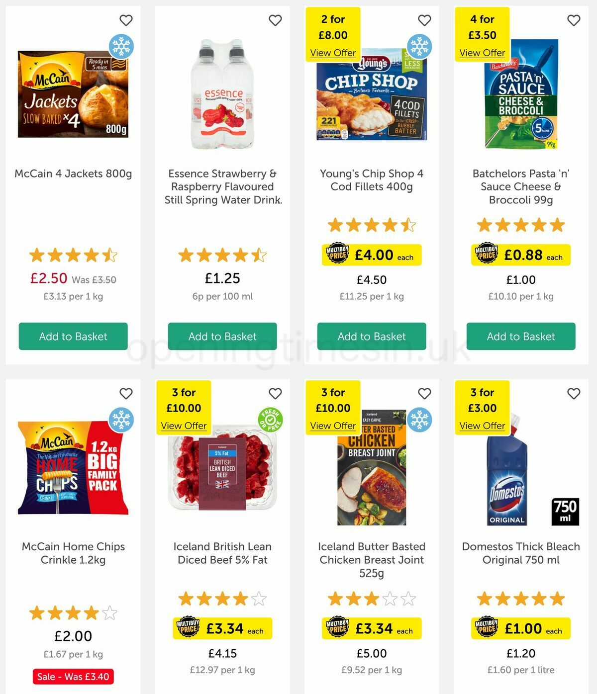 Iceland Offers from 17 March