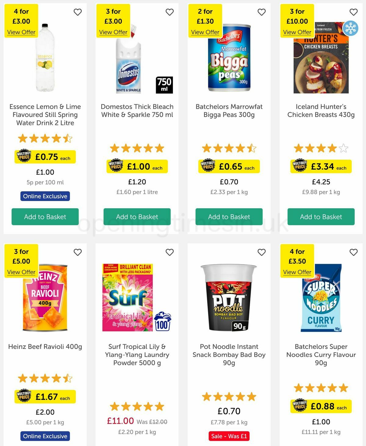 Iceland Offers from 17 March