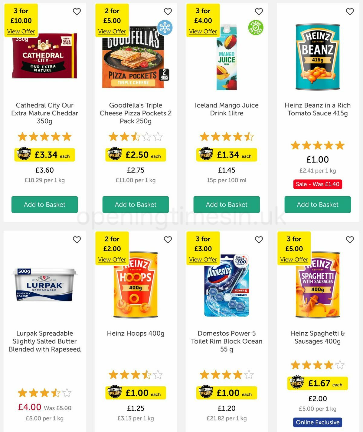 Iceland Offers from 17 March