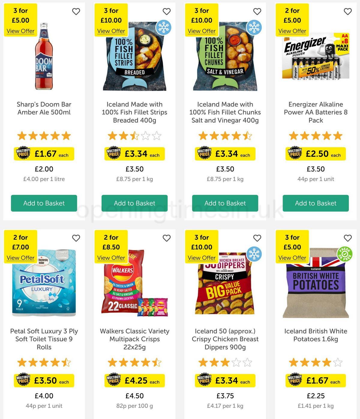 Iceland Offers from 31 March