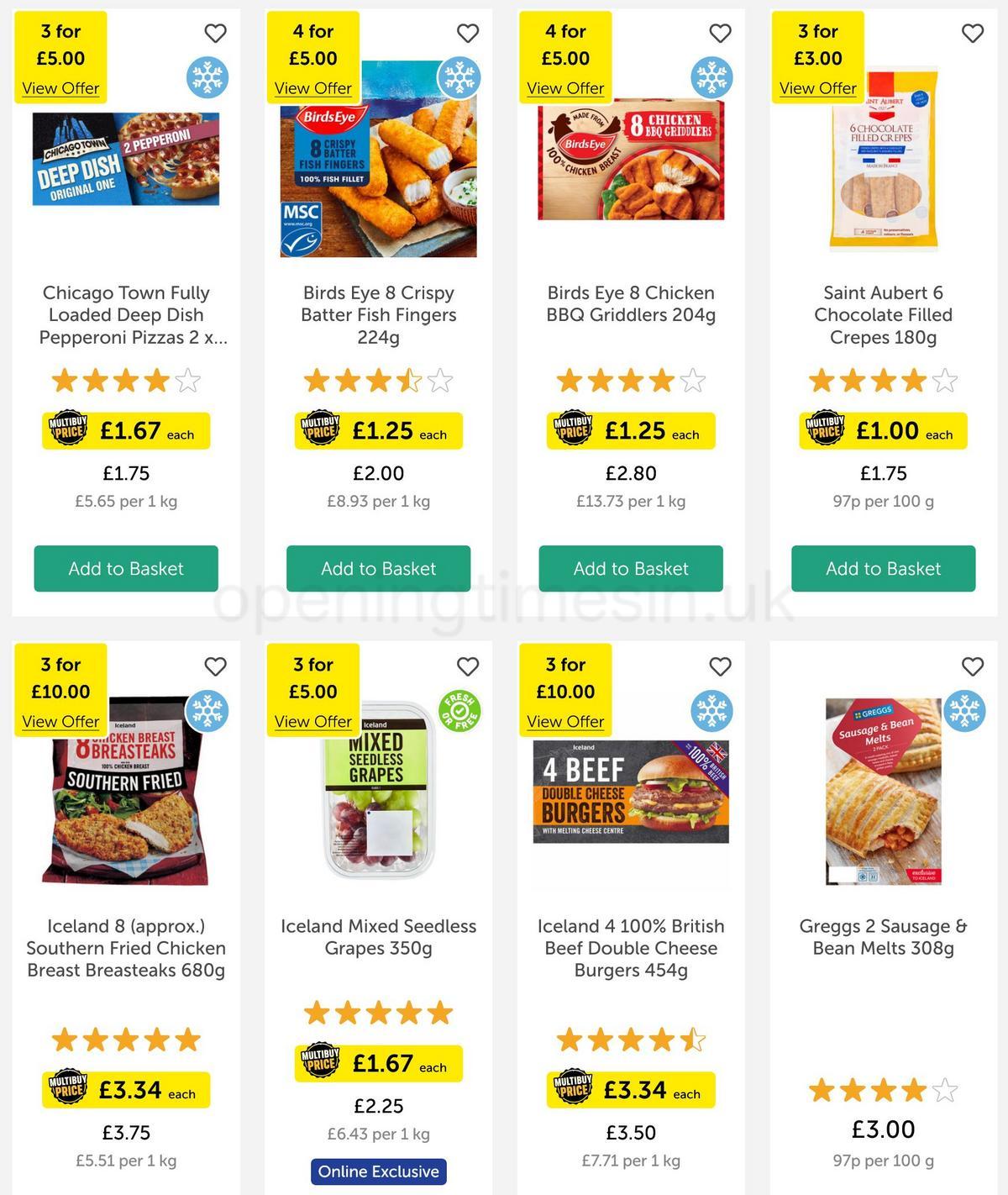 Iceland Offers from 31 March