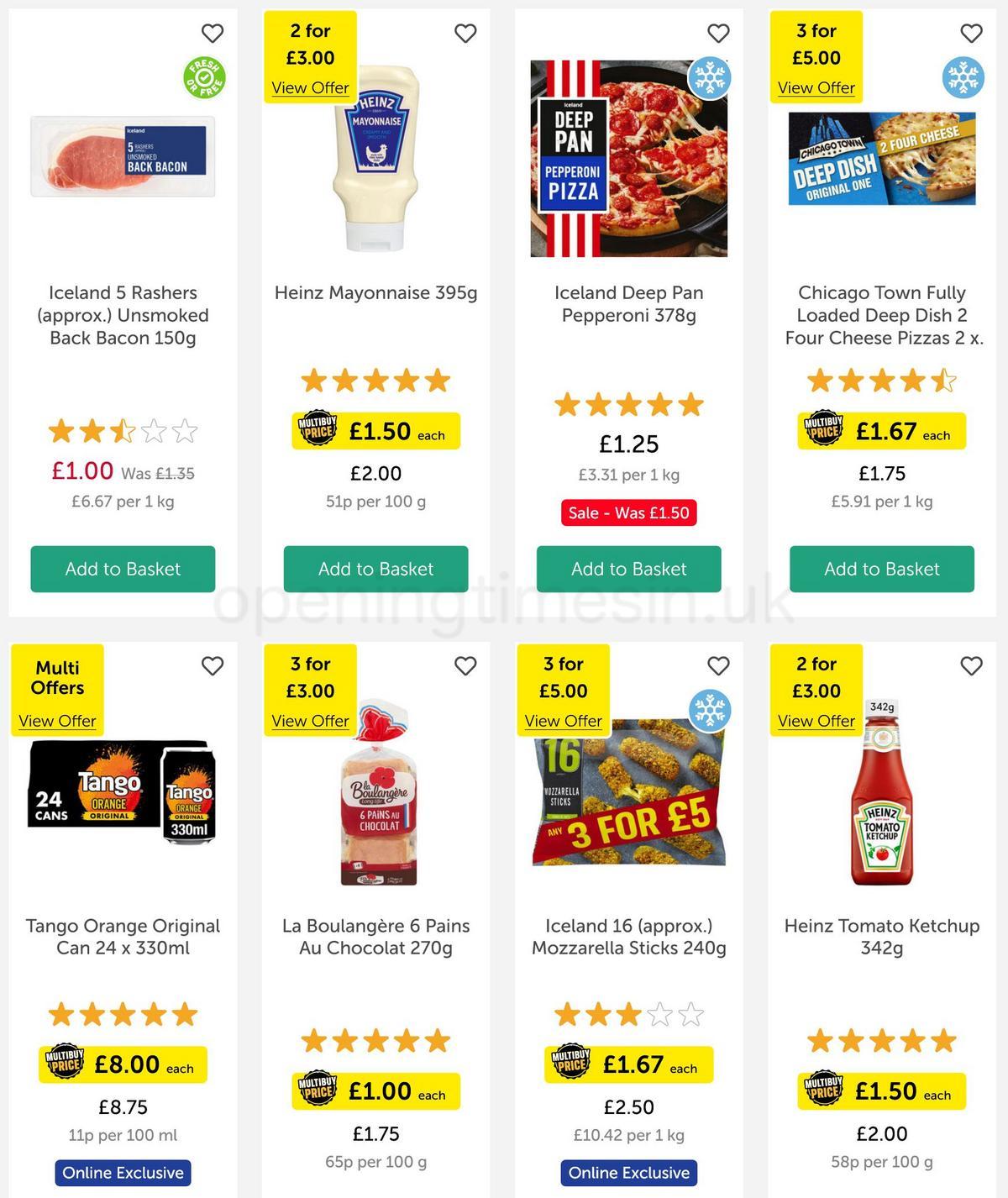 Iceland Offers from 31 March