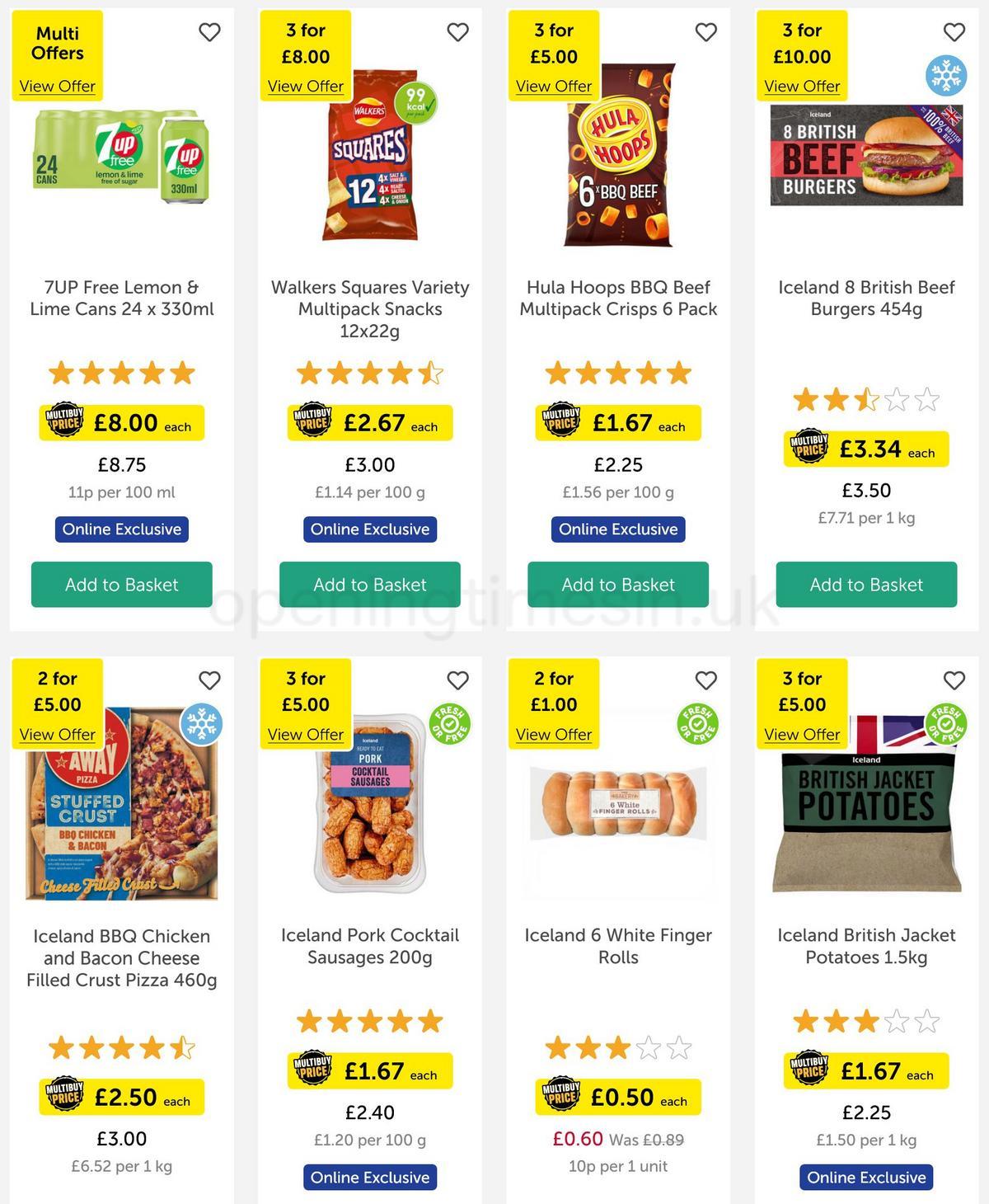 Iceland Offers from 31 March