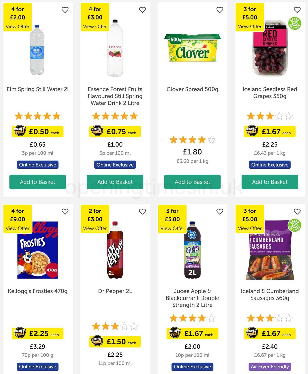 Iceland Offers from 31 March