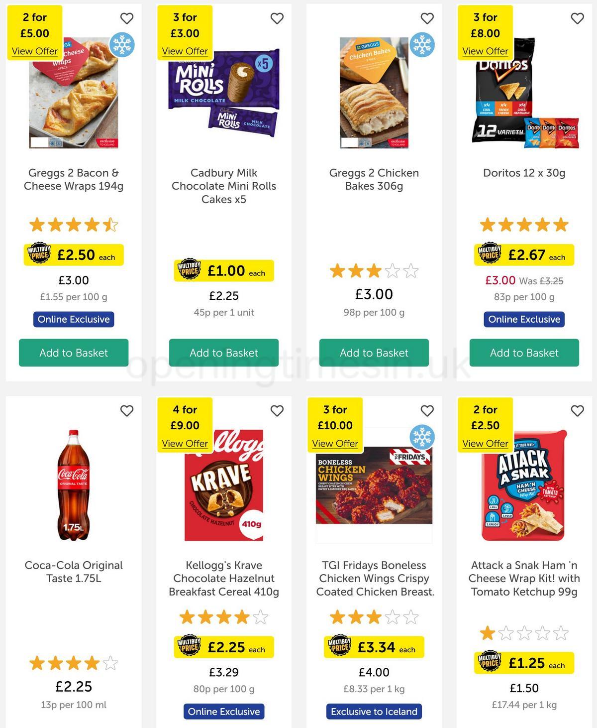 Iceland Offers from 31 March