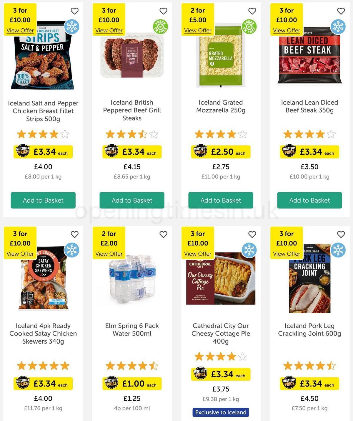 Iceland Offers from 31 March