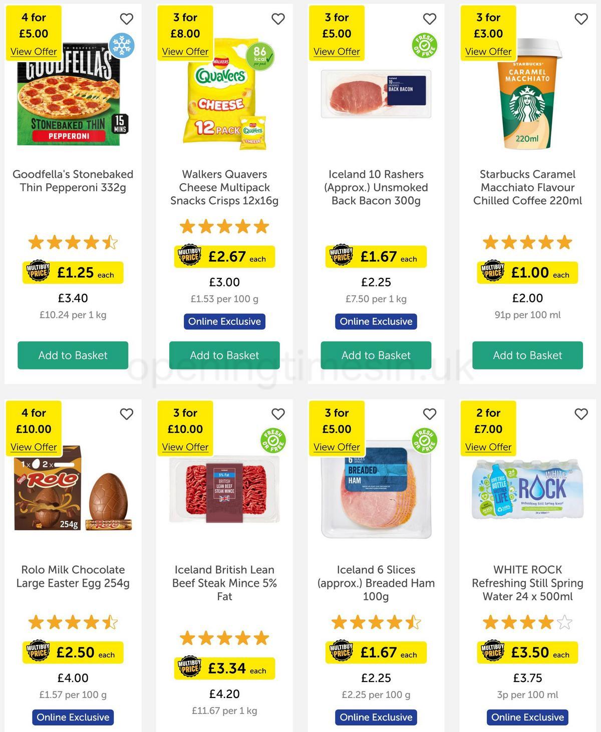 Iceland Offers from 31 March