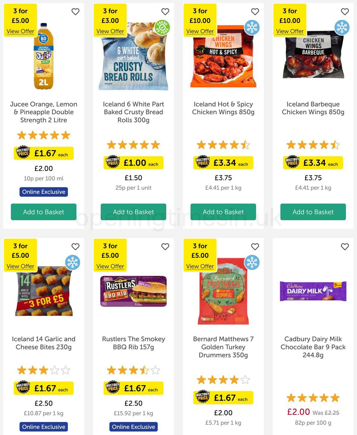 Iceland Offers from 31 March