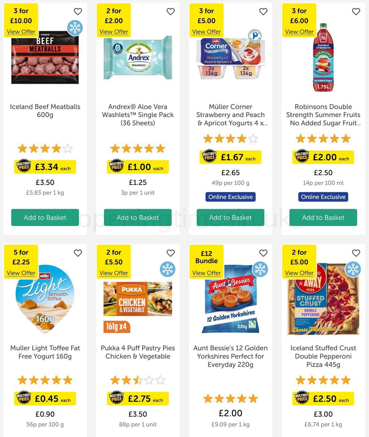 Iceland Offers from 31 March