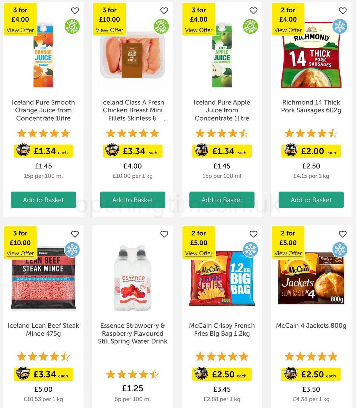 Iceland Offers from 31 March