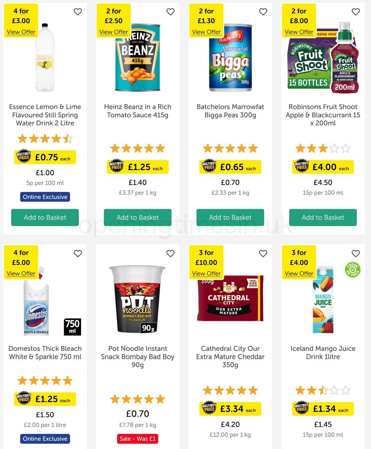 Iceland Offers from 31 March