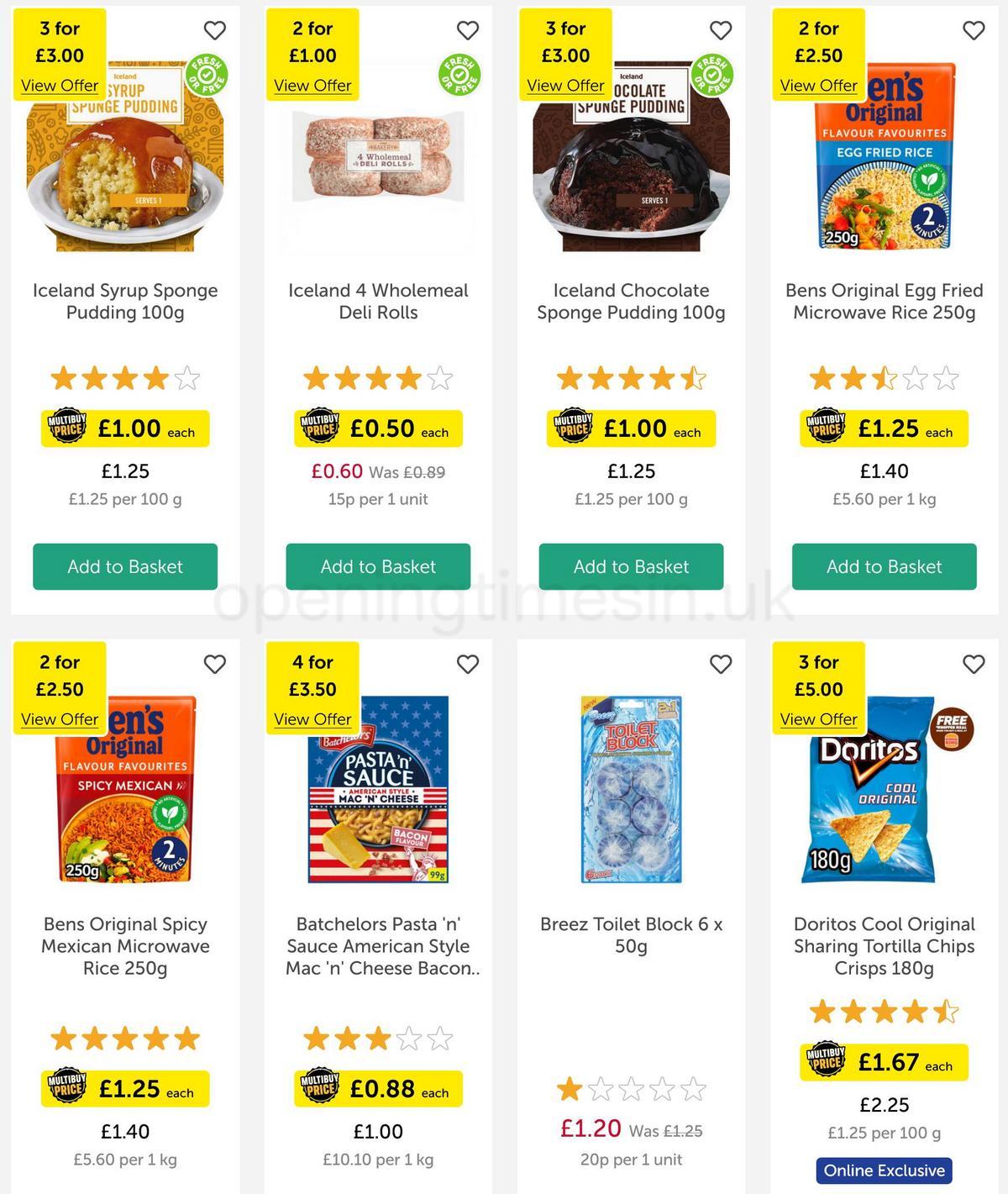 Iceland Offers from 31 March