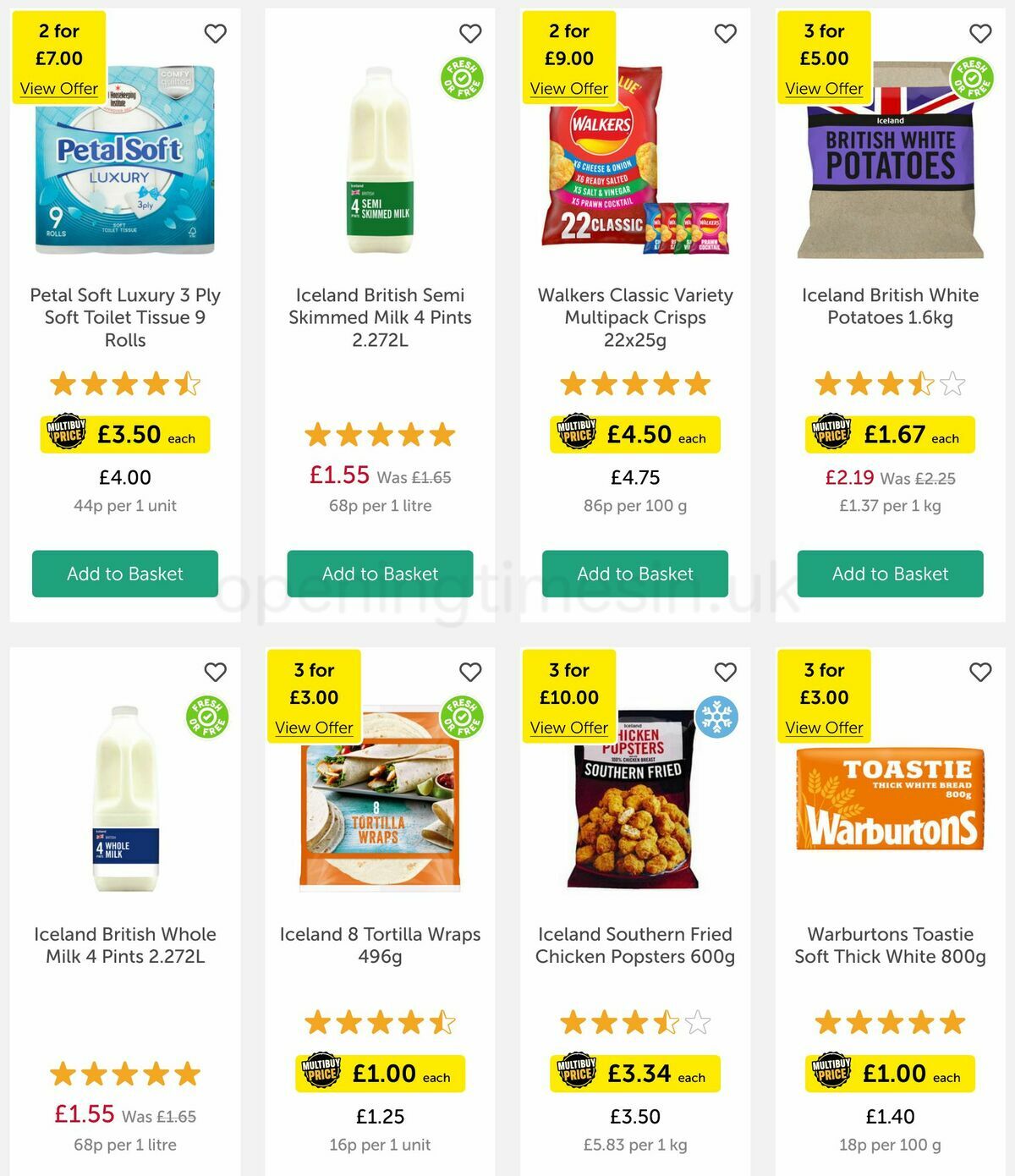 Iceland Offers from 21 April