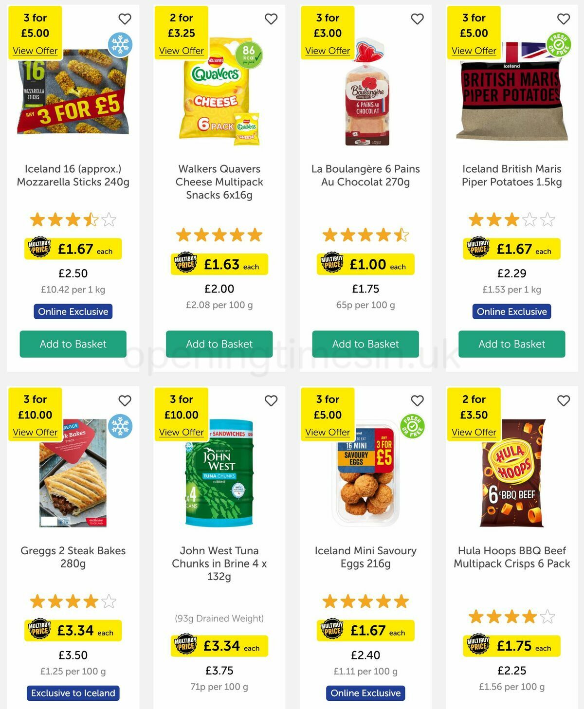 Iceland Offers from 21 April