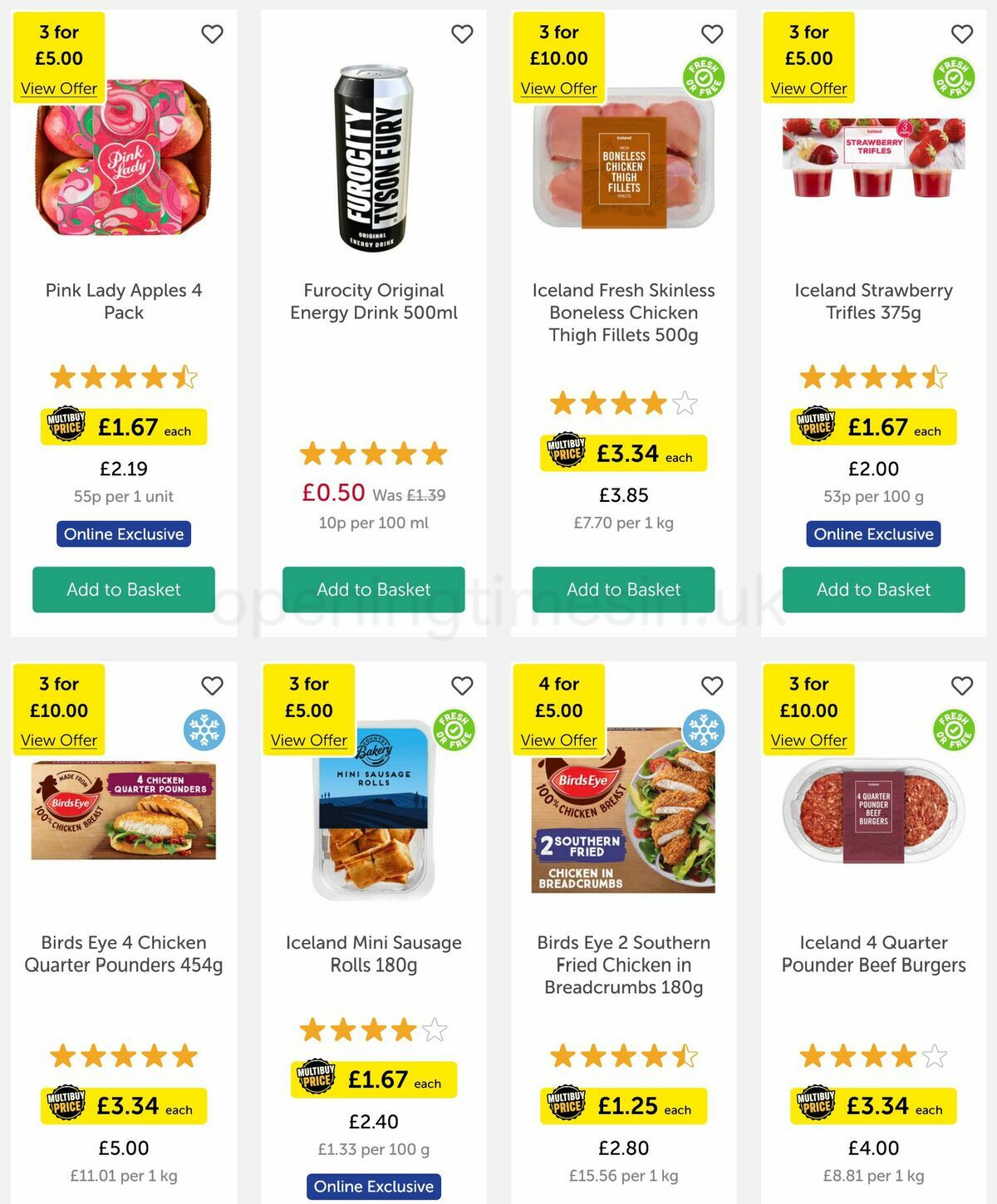 Iceland Offers from 21 April