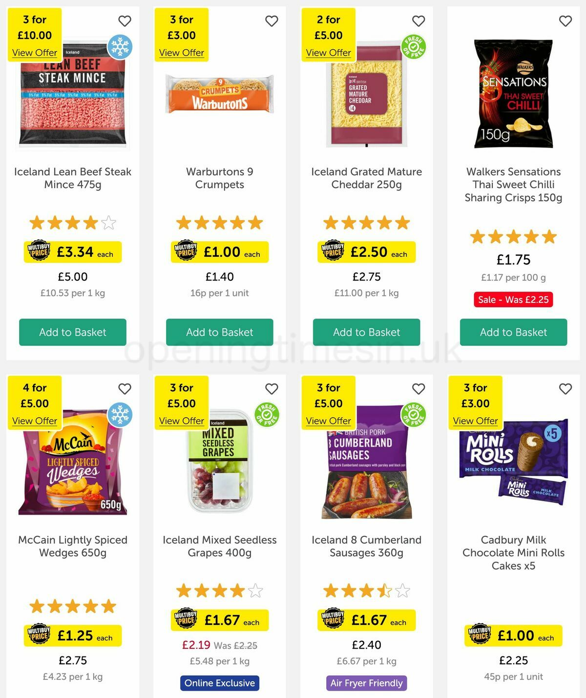 Iceland Offers from 21 April