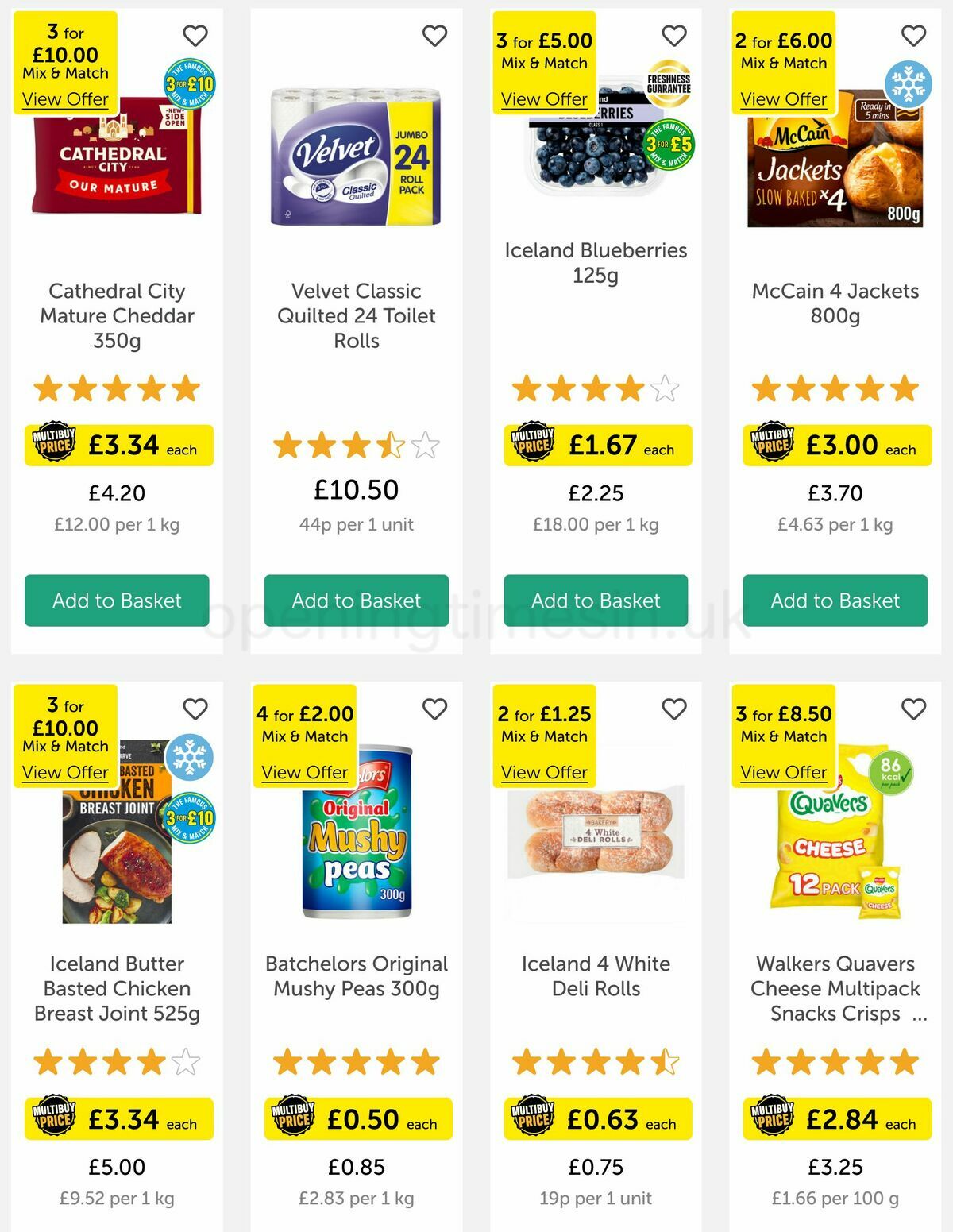 Iceland Offers from 18 May