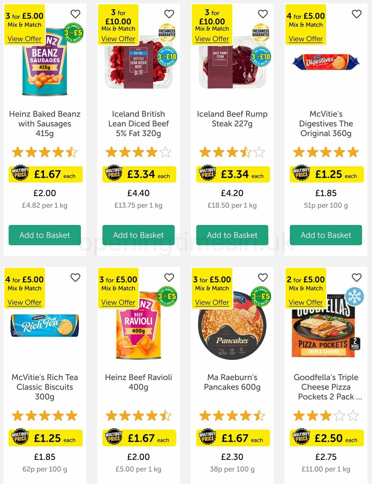 Iceland Offers from 18 May