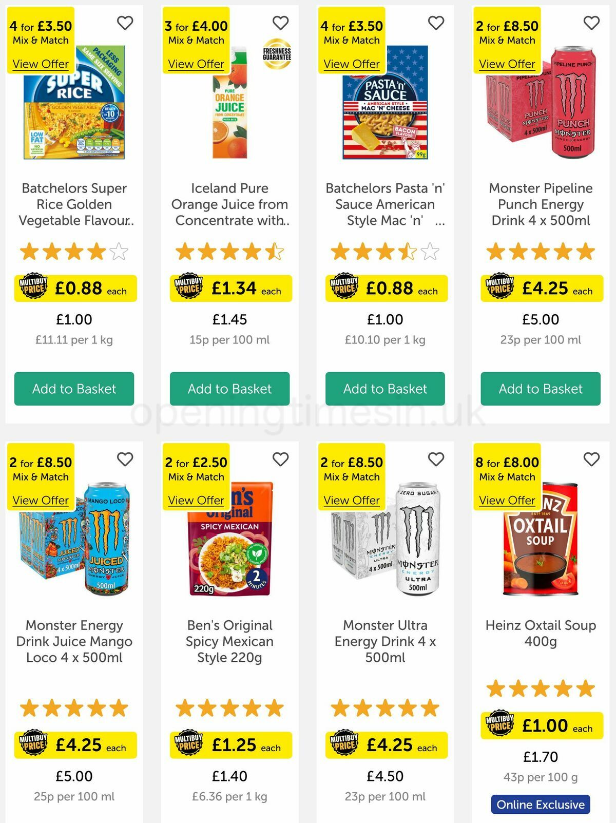 Iceland Offers from 18 May