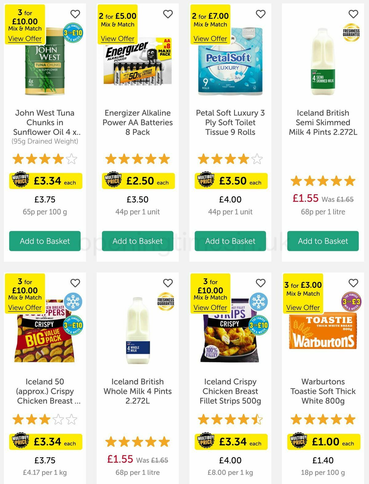 Iceland Offers from 18 May