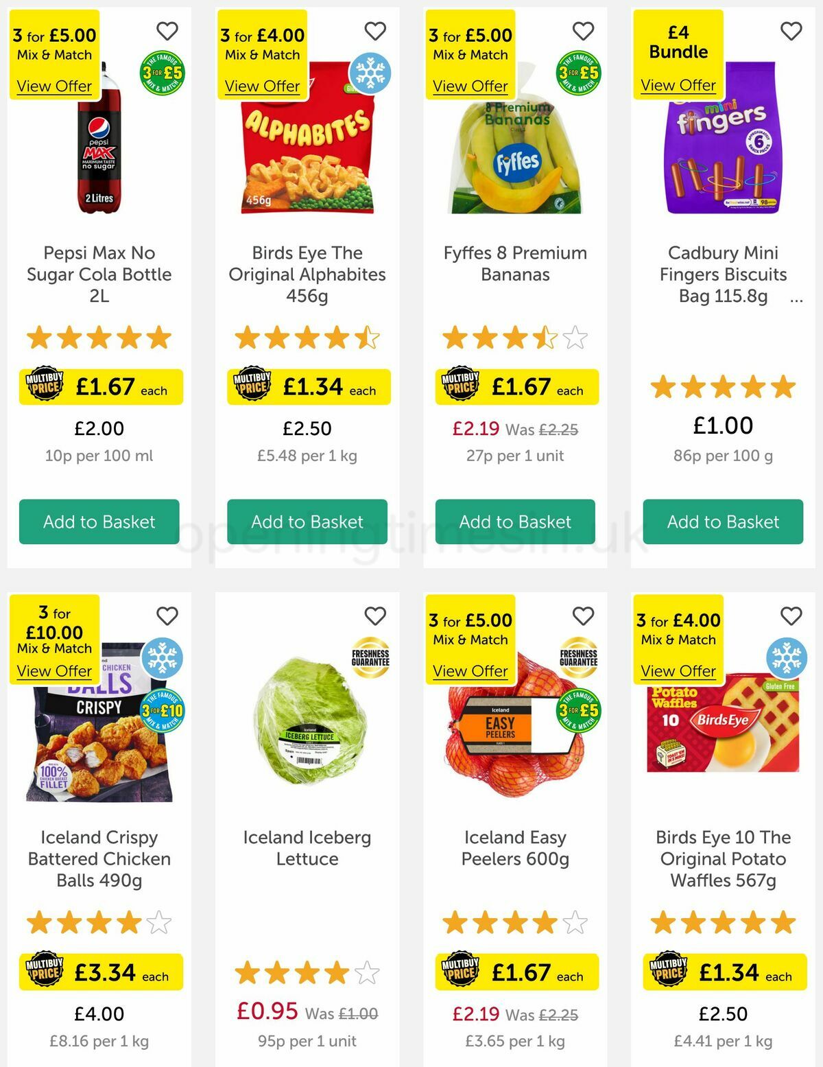 Iceland Offers from 18 May