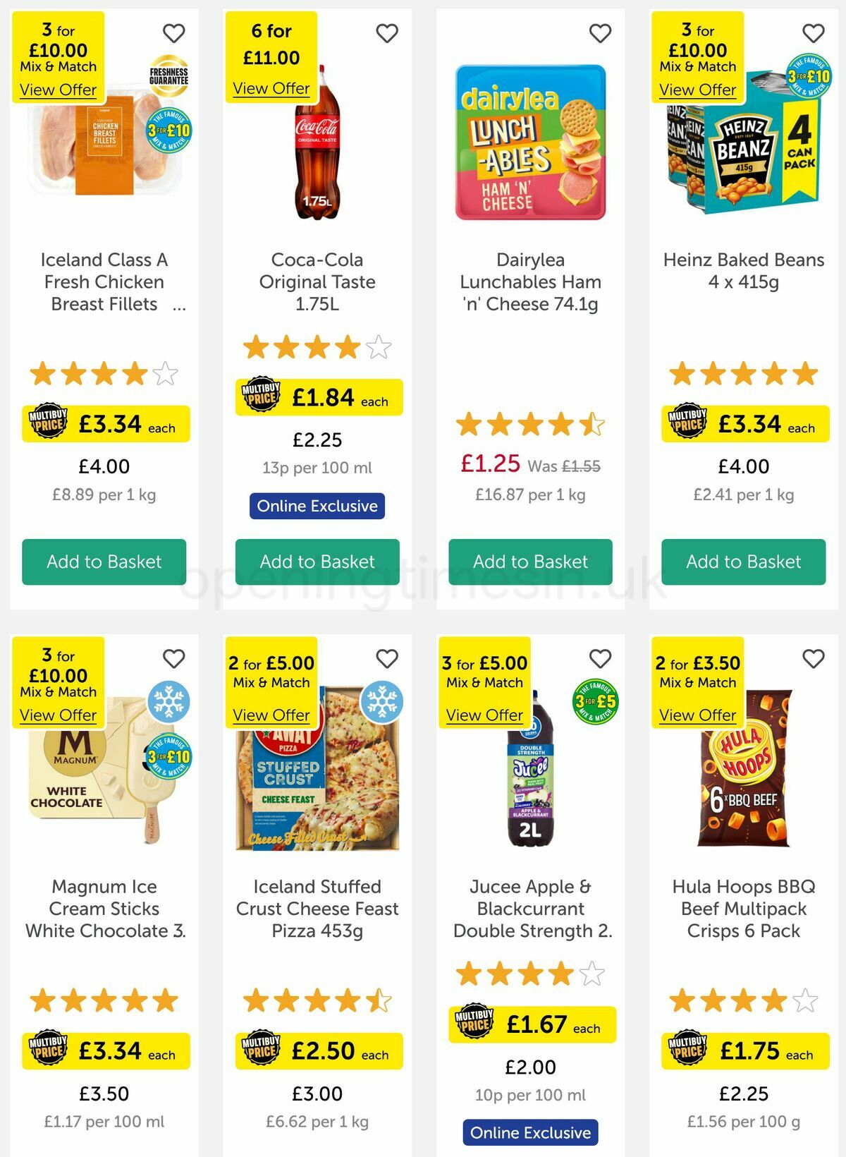 Iceland Offers from 18 May