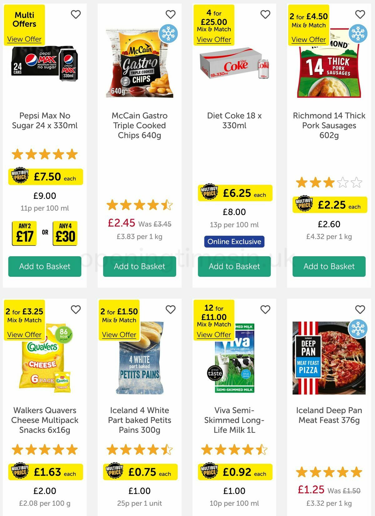 Iceland Offers from 18 May