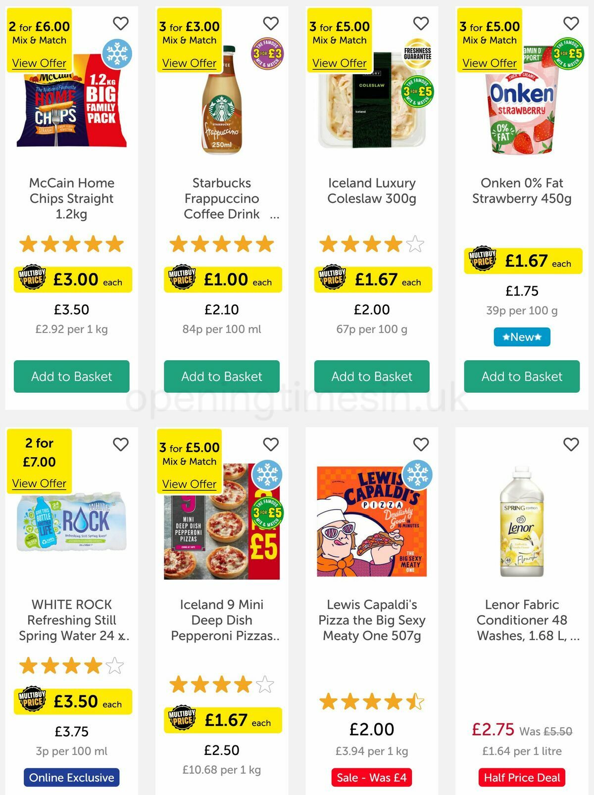 Iceland Offers from 18 May