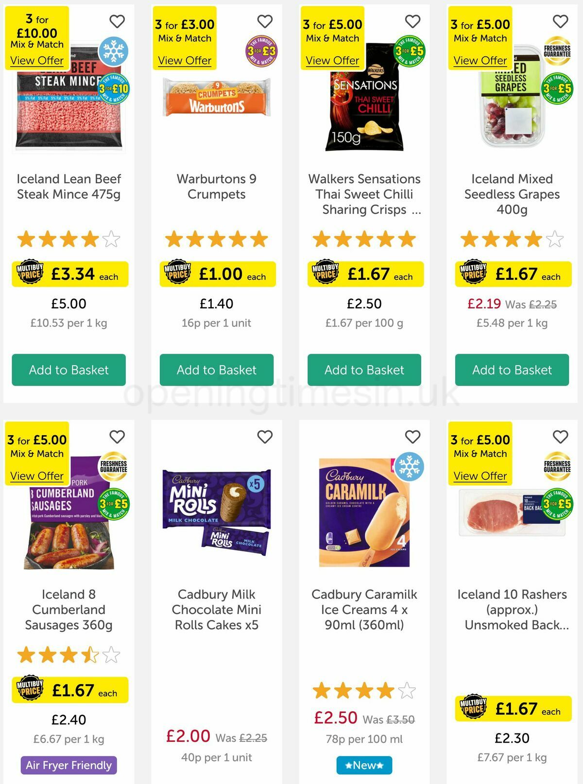 Iceland Offers from 18 May