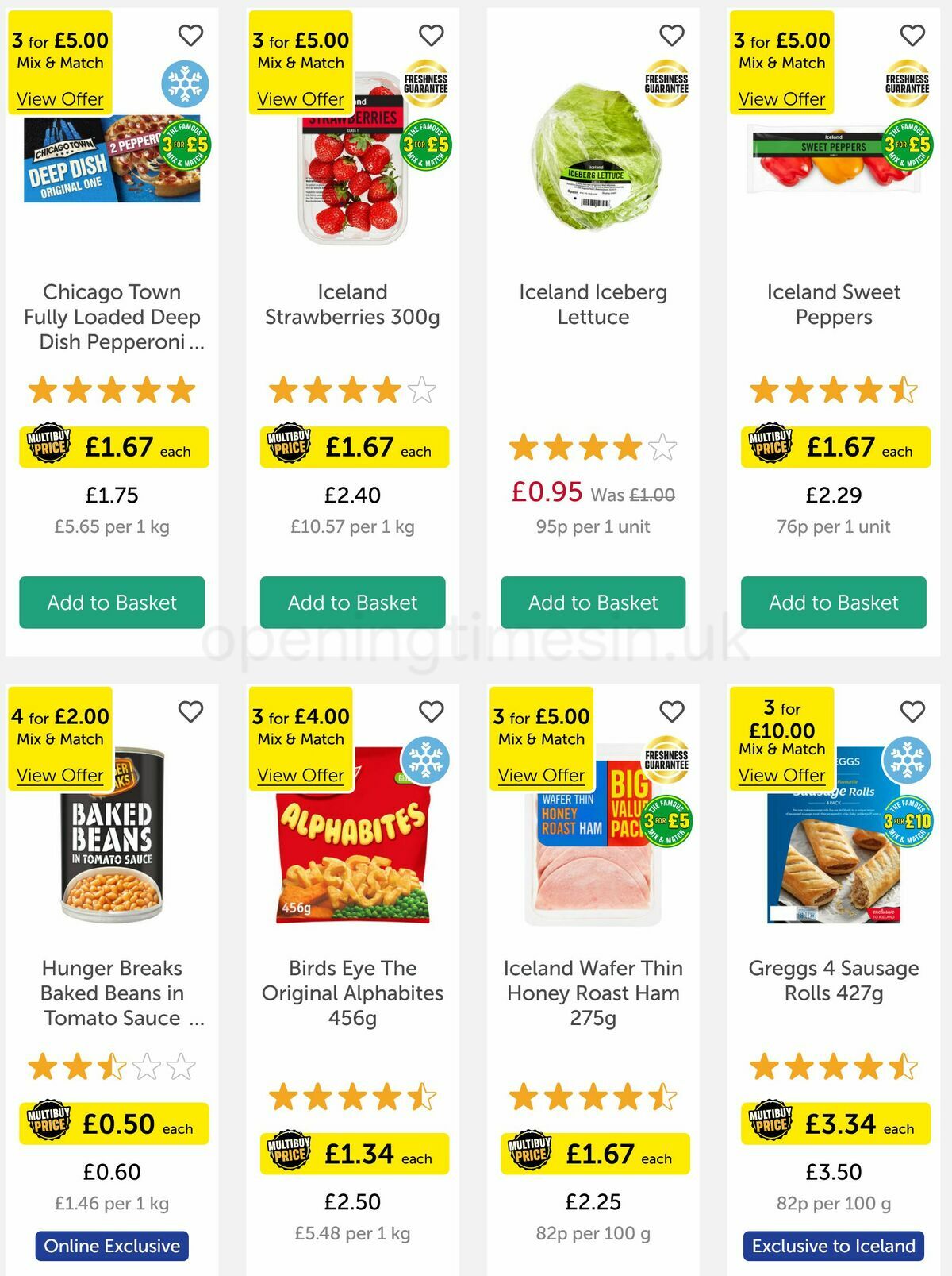 Iceland Offers from 26 May