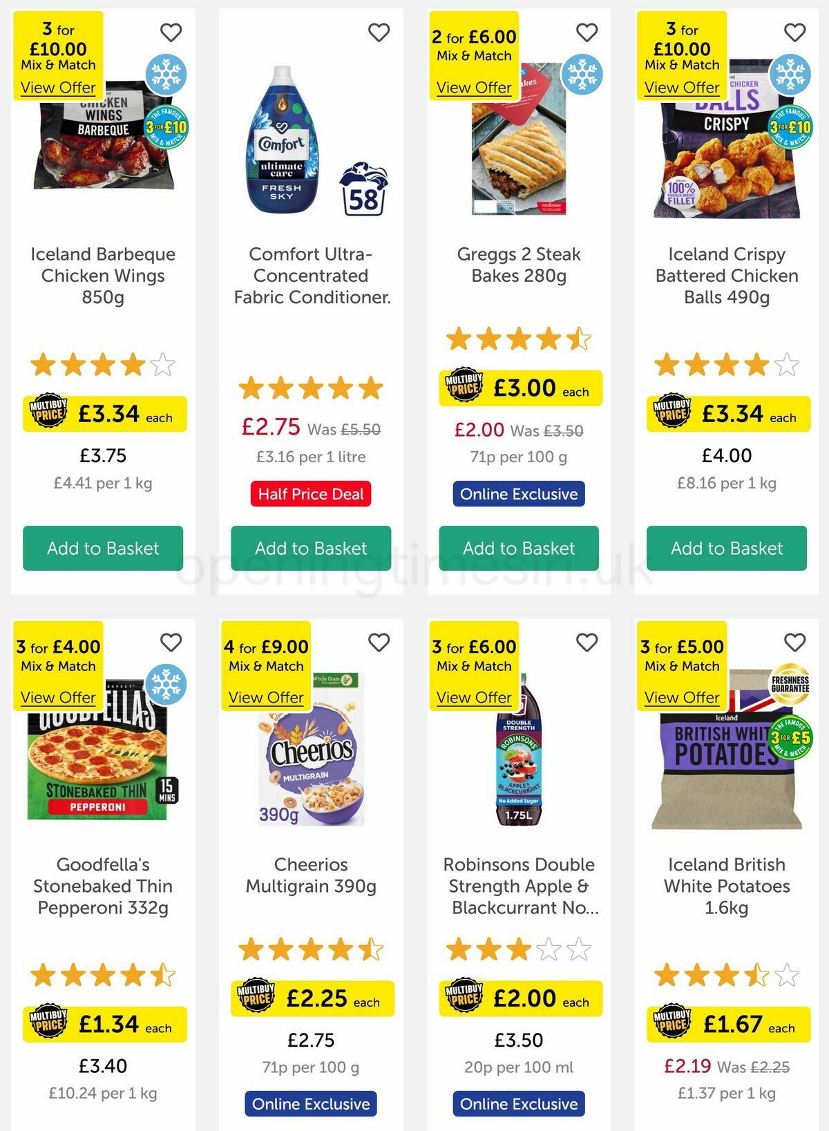 Iceland Offers from 26 May