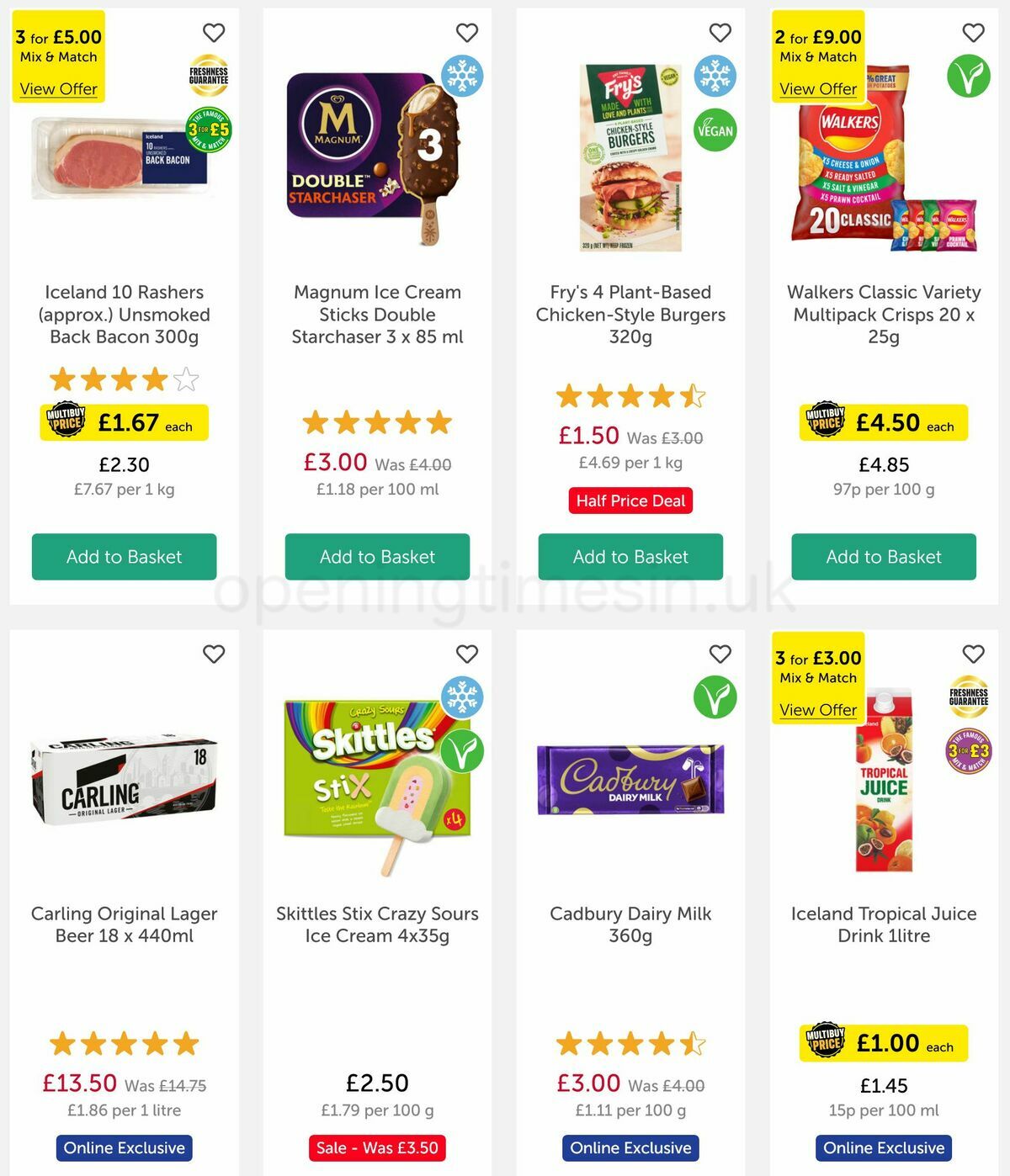 Iceland Offers from 16 June