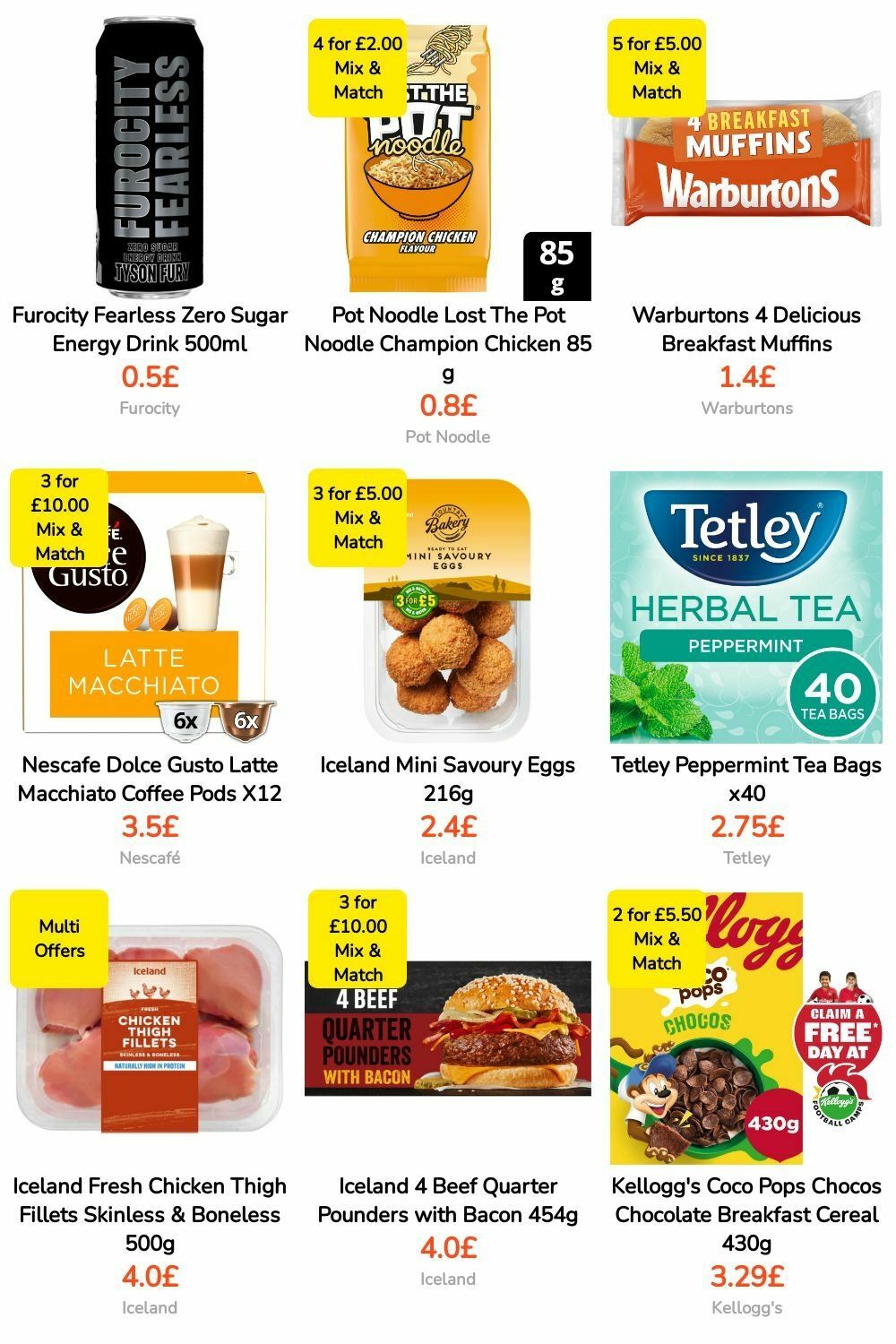 Iceland Offers from 3 May