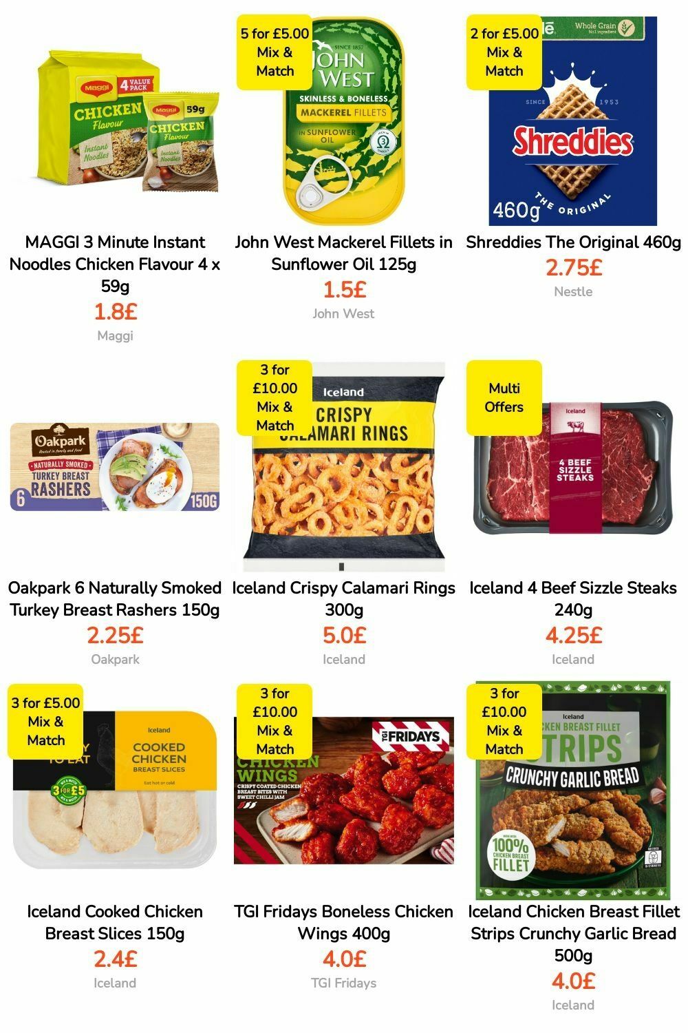 Iceland Offers from 3 May