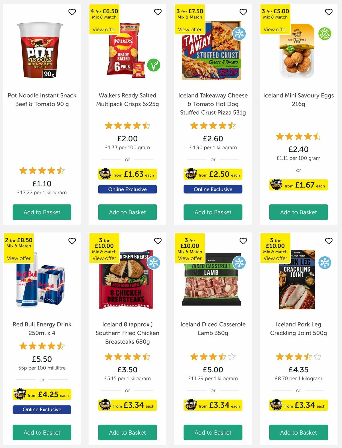 Iceland Offers from 14 March