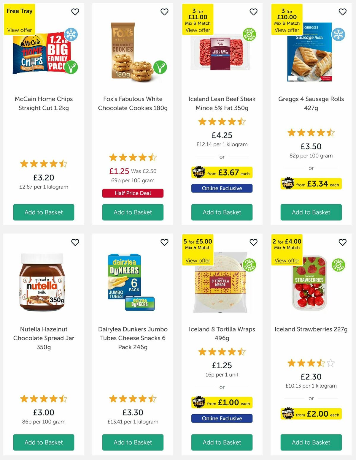 Iceland Offers from 14 March